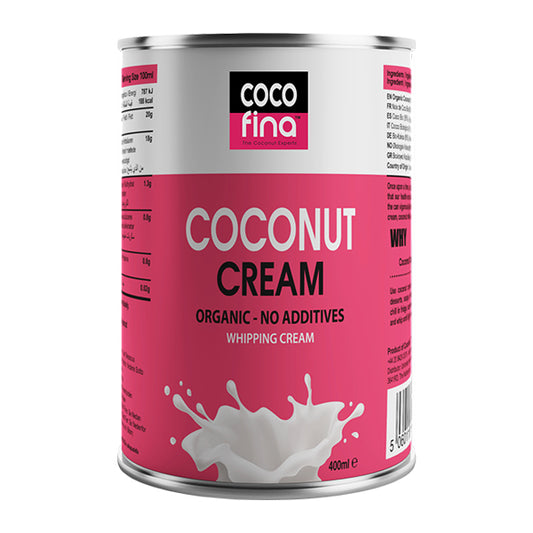 Organic Coconut Cream - 400ml x 6
