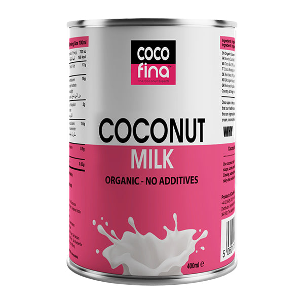 Organic Coconut Milk — No Guar Gum. No Additives. 400ml x 6