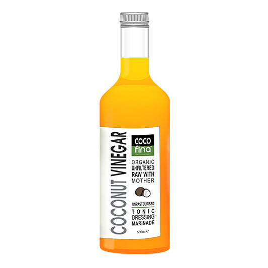 Organic Coconut Vinegar — Raw, Unfiltered, With Mother. 500ml