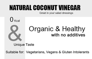 Organic Coconut Vinegar 250ml Natural Product Highlights