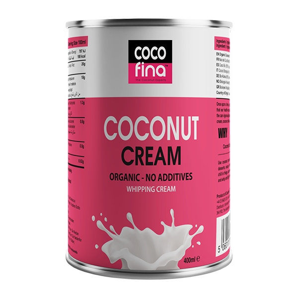 Organic Coconut Cream - 400ml x 6