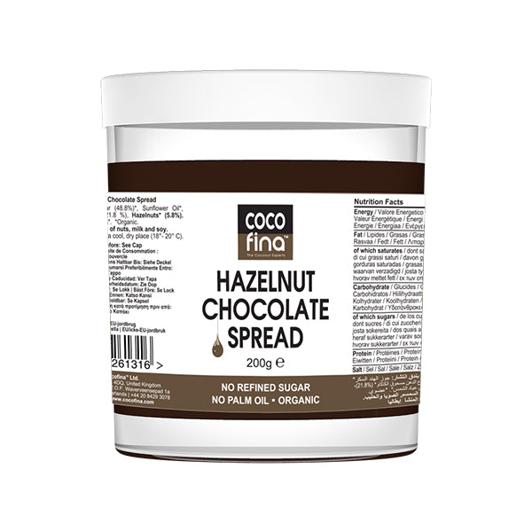 Organic Hazelnut & Chocolate Spread 200g x 2 (Exp Date: 24/02/2024)